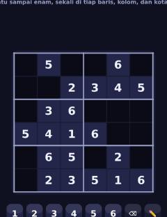 Sudoku 6×6